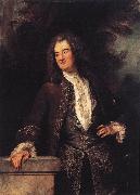 WATTEAU, Antoine Portrait of a Gentleman1 oil